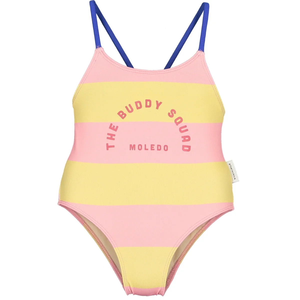 Maillot | Rayures jaune et rose